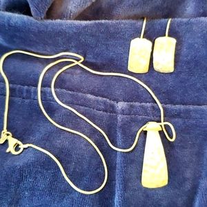 Silpada Sterling Silver Necklace & Matching Earrings